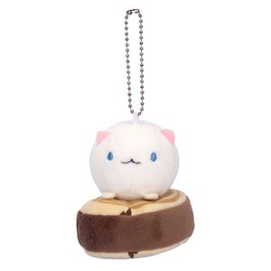 Cartoon Japanese-style Small <b>Cat</b> <b>Plush</b> Toy Girly Heart-Shaped Hanging Ornament 10cm - Product Image 1