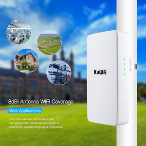 เหมาะสำหรับ 2.4G 300M KuWFi ระยะไกล 1 กม. Ponte Wireless ระบบส่งสัญญาณแบบจุดต่อจุด 24V POE จ่ายไฟ กล้อง Wi-fi Bridges - Product Image 2
