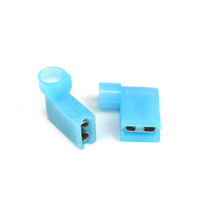 FLDNY 90 Degree Right Angle Nylon Spade Female Fully Insulated <b>Quick</b> Disconnects Electrical Flag Terminals <b>Connector</b> - Product Image 3