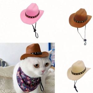 Lindo Sombrero de Mezclilla para Mascotas para Disfraces Navideños, Regalo Promocional Transfronterizo, Accesorios para Mascotas - Product Image 4
