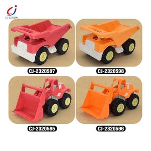 Chengji juguete – jouet de construction de paille de blé, <span class=keywords><strong>bulldozer</strong></span> de <span class=keywords><strong>dessin</strong></span> <span class=keywords><strong>animé</strong></span>, camion coulissant, jouet de camion de paille d'ingénierie éducative - Product Image 6