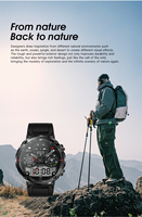 Montre connectée Android T30 pour hommes, grand écran de 1,7 pouces, appels Bluetooth, étanche IP67, moniteur de fréquence cardiaque, suivi d'activité physique, sport