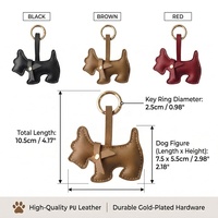 Breloque personnalisée en cuir PU pour chien Schnauzer, porte-clés mignon en forme de chiot, pendentif pour sacs à main, sacs fourre-tout, sacs à bandoulière, accessoires décoratifs