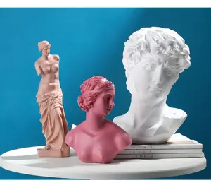 Soggiorno armadietto del vino David Venus statua di gesso come una scultura di un essere umano