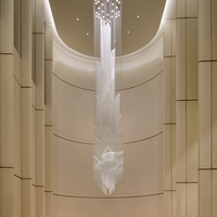 BGST événement Hall plafond décoration mariage éclairage clair spirale acrylique perles rideau lustre pour la décoration de mariage