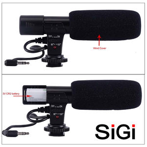 <span class=keywords><strong>SiGi</strong></span> Microphone Vidéo Stéréo Micro SG-M102 Vidéo Microphone d'enregistrement - Product Image 2