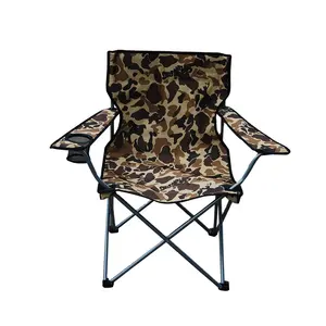 Kolaylık kamuflaj renk kamp sandalyesi ayar, yüksekliği ayarlanabilir kamp sandalyesi