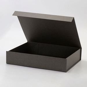Vente en gros de 25 pièces d'accessoires de mode gris, boîte d'emballage cadeau pliable - Product Image 2