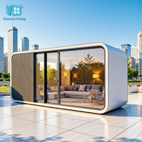 Casa Prefabricada Tipo Cabaña Apple Personalizada y Popular, Casa Pequeña Moderna con Baño, Oficina en Contenedor para Exteriores