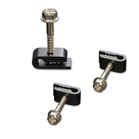 Assemblage de clip de vis autotaraudeuses en nickel personnalisé de forme ovale pour la gestion des câbles en plastique en fil d'acier tôle d'acier métrique en acier inoxydable autotaraudeuse
