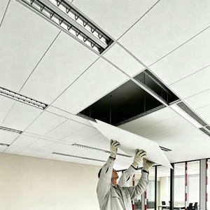 Plaques de <span class=keywords><strong>plafond</strong></span> insonorisantes en laine de roche pour design <span class=keywords><strong>acoustique</strong></span>, 600 mm, pour toiture et intérieur - Product Image 1