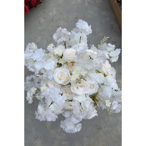 Centres de table personnalisés de luxe modernes en fleurs artificielles, arrangement de pivoines en soie, décorations de mariage, décoration de fond - Product Image 3