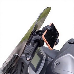 Compatible con Yamaha NMAX 2020-2024, actualización a kit de parabrisas frontal estilo TMAX con soporte de extensión dedicado y barra horizontal - Product Image 1