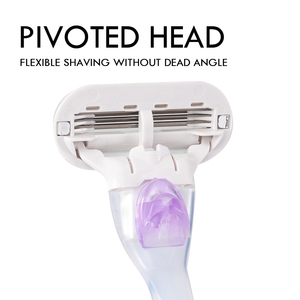 มีดโกนขนแบบสามใบมีดสำหรับผู้หญิง พร้อมรีฟิลเปลี่ยนได้ - Product Image 2