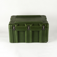 Boîte de rangement d'outils empilable de grande capacité pour usage intensif OEM avec conception tactique ignifuge pour le transport d'armes et de munitions