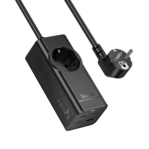 Hoco NS9 Wisdom 1-position PD 67W charge rapide 3C + 1A prise chargeur de bureau EU <span class=keywords><strong>GER</strong></span> adaptateur USB C - Product Image 3