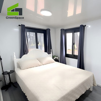 Maison préfabriquée pliable à bas prix, petite, à 3 étages, prête à l'emploi, mini-villa de luxe modulaire avec chambre et salle de bain