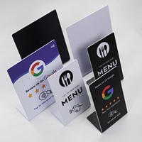 Stok Tersedia Stand NFC PVC Kosong Putih Hitam Stand NFC Menu Stand NFC Review Stand NFC