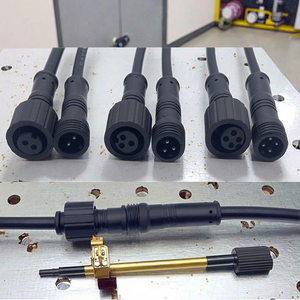 Conectores LED macho impermeable Auto Cable de alimentación al aire libre 4 Pin 10A terminales 6 pines Conductor de cobre enchufe de PVC - Product Image 3