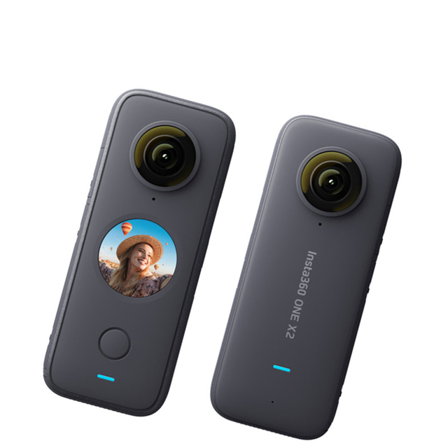 Insta 360 One X2 Action Camera 4K VR Video 10M Waterproof 120 Wide Angle Anti-shake 0.9" Rotating LCD Screen Pocket-Sized
