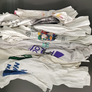 Trapos de algodón blanco 100% reciclado para limpieza industrial, trapos de limpieza hechos de trapos de algodón blanco reciclado - Product Image 2