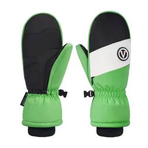 Guantes de esquí aislados para adolescentes, cuerda antidumping, poliéster, impermeable, a prueba de viento, cierre de bucle de gancho para invierno, snowboard, senderismo - Product Image 3