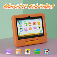 Tablette Android 12 pour enfant 7 pouces Wi-Fi 4+32 Go de capacité pour tablette éducative pour enfants