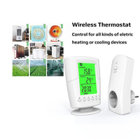 Termostato de Seguridad Inalámbrico Programable de Pared, Control Inteligente de Temperatura para Sistema de Calefacción Eléctrica