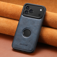 Coque de téléphone SUTENI pour iPhone 18 Pro Max, chargement sans fil, aimant, texture lisse, cuir synthétique de luxe, compatible avec les modèles 17, 16 Plus, 15, 14, 13, 12