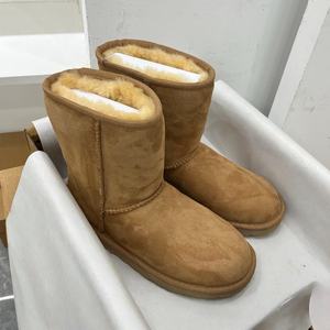 Botas de Nieve de Lujo Uggs para Otoño, Transpirables, Térmicas, Unisex, Casuales, de Tobillo, de Tubo Largo, para Invierno, Cómodas, de Piel de Oveja Genuina - Product Image 2