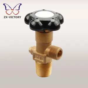 TUV Approved N2 CO2 Gas Cylinder Valve Hand Wheel Soda Maker Valve 25E W21.8-14