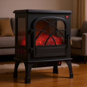 Chimenea Eléctrica de 25.5 Pulgadas y 1500W con Llamas Ajustables, Independiente, con Pantalla LED para Uso Doméstico - Product Image 2