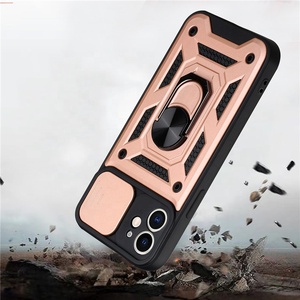 Parachoques a prueba de golpes Armor Cover Luxury Slide Camera Lens Protect Cell Phone Case para <span class=keywords><strong>iPhone</strong></span> 15 14 13 11 12 Pro Max XS XR X 7 8 SE - Product Image 4