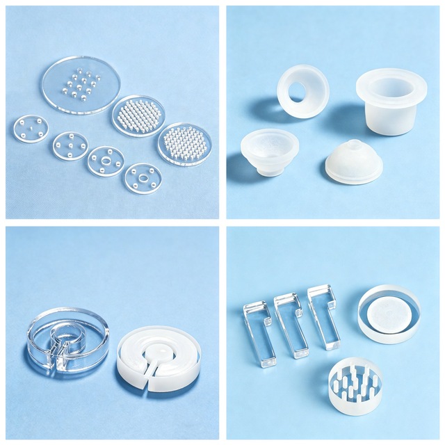 Customized Size Clear Glass Plates Quartz Glass Substrate Grooved High Accuracy Quartz Sheet Drilling Quartz Plate