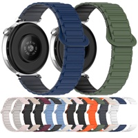 Correa de Silicona Deportiva de Doble Color con Diseño de Bucle, Cómoda y a la Moda, para Reloj 5, con Hebilla de Cierre a Presión, 18MM 20MM 22MM, Venta al Por Mayor