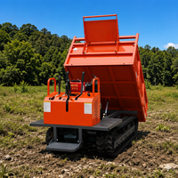 Mini-Raupendumper 1 Tonne 1000kg 2t Morooka Kettenlenker Lader für den Bergbau Selbstladender Diesel-Dumper mit Drehgreifer für Palmöl