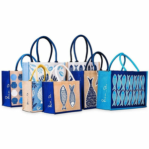 <strong>Custom</strong> Sublimation <strong>Printing</strong> logo Reusable Burlap Handbag <strong>Jute</strong> Portable Shopping Gift <strong>Bag</strong> Women Waterproof Retro Linen <strong>Tote</strong> <strong>Bag</strong> - Product Image 2