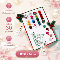 ZRKGEL Vernis Gel de Noël 30 Couleurs Pailleté Effet Œil de Chat Sans TPO HEMA Fournisseur en Gros Haute Pigmentation Longue Durée Lot