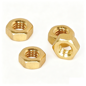 Écrou de blocage hexagonal en laiton entièrement fileté <span class=keywords><strong>à</strong></span> <span class=keywords><strong>gauche</strong></span>, norme nationale, vente en gros - Product Image 3