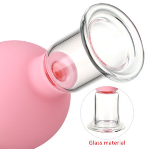 Set bekam vakum untuk wanita, Set cangkir Anti selulit pijat, Set bekam wajah terapi Cina kepala karet - Product Image 3