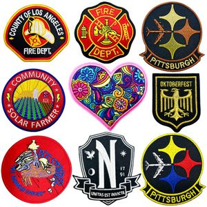 Custom Embroidery <b>Badges</b> Design Embroidered Logo Patches for Clothes - Product Image 3