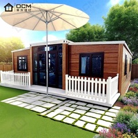 Meilleure vente Maison mobile pliable de 20 pieds facile à assembler Petite maison préfabriquée 2-4 chambres à coucher extensibles Salon Centre commercial