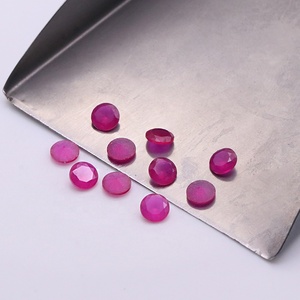 圆形沙底5 # 红刚玉松散宝石蜡镶嵌2.0毫米3.0毫米人造刚玉红宝石首饰 - Product Image 3