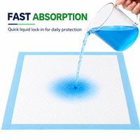 Tapis de propreté jetables pour chiots, avec noyau en pâte à papier à absorption rapide, dessus doux et base imperméable, pour l'apprentissage de la propreté en intérieur