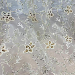 Prix d'usine, dentelle en coton brodée au laser, tissus en dentelle, papillon, rose, paisley, nouveau design, vente en gros - Product Image 4