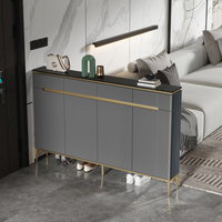 Prix usine salle à manger dessus en marbre moderne bois lumière luxe buffet armoire à vin Console Table Buffet