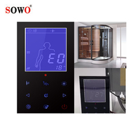 Générateur de vapeur intelligent moderne 3-15KW en acier inoxydable pour sauna, avec écran tactile étanche et contrôle Bluetooth MP3, pour 2 personnes
