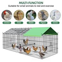 Cages à poulets, canards et lapins pliables et détachables avec tissu imperméable, cages à poulets d'extérieur, cages d'élevage de volailles