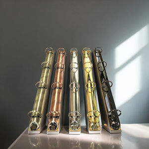 עתיק מתכת 3-טבעת משטח ניקל מטופלת צורה תיקייה קלסרים רב-צבע עבור חברת אלבום מחברת סיטוני - Product Image 3