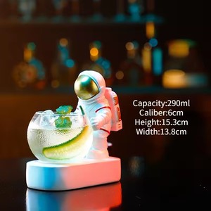 Vasos de Cóctel Creativos con Forma de Astronauta, Vasos Personalizados para Jugo, Cerveza y Bebidas Mixtas, Vaso Luminoso para Vino Mixto, Vaso Especial para Bebidas - Product Image 6